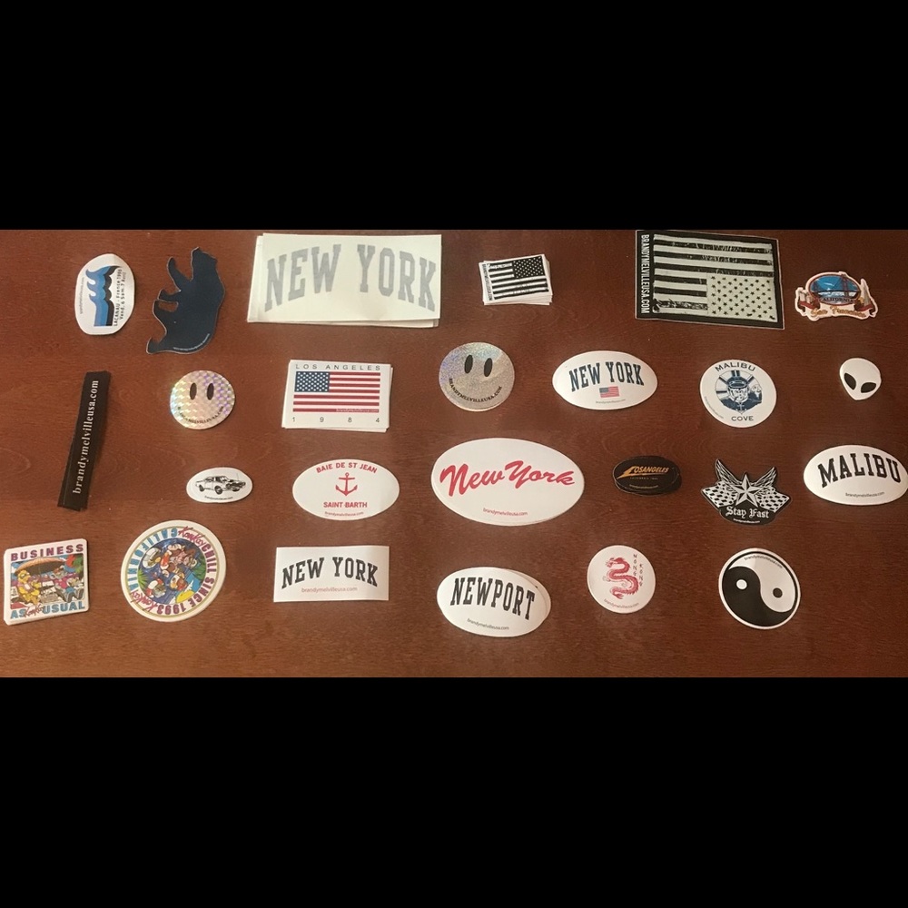 BRAND NEW RARE BRANDY MELLVILE STICKERS